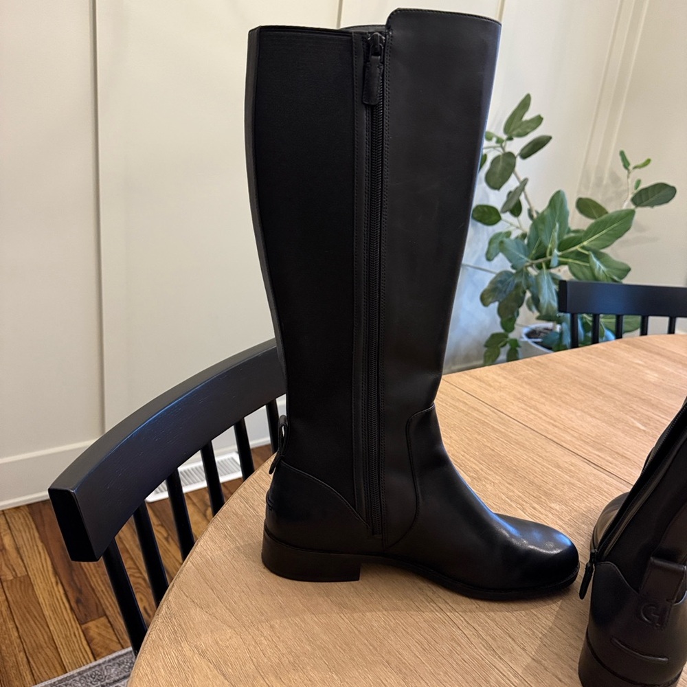 Cole Haan Narina Tall Black Boots - Picture 2 of 9